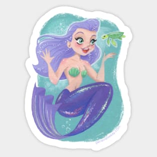 Cheerful Mermaid Sticker